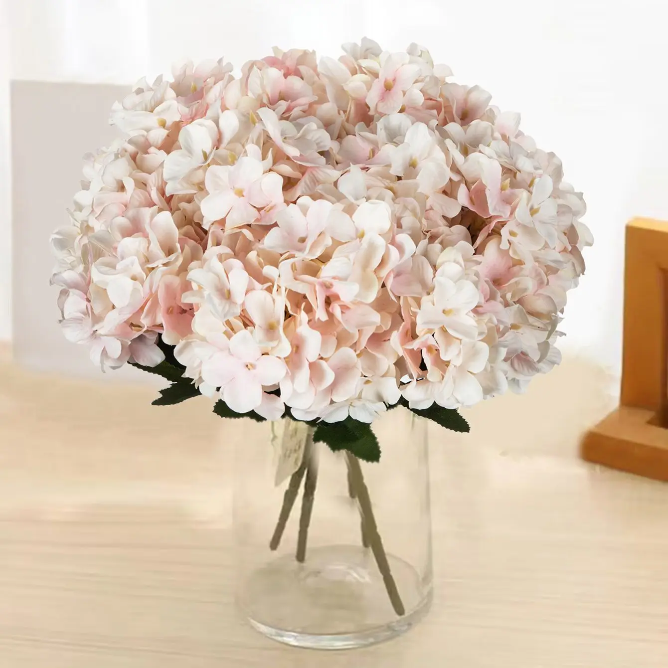 Seiden-Kunstblumen Bestseller Hortensien Hochzeits-Brautsträuße Heim Zimmer Tisch Garten Hof Bogen Muttertag DIY Geschenke Dekoration Image