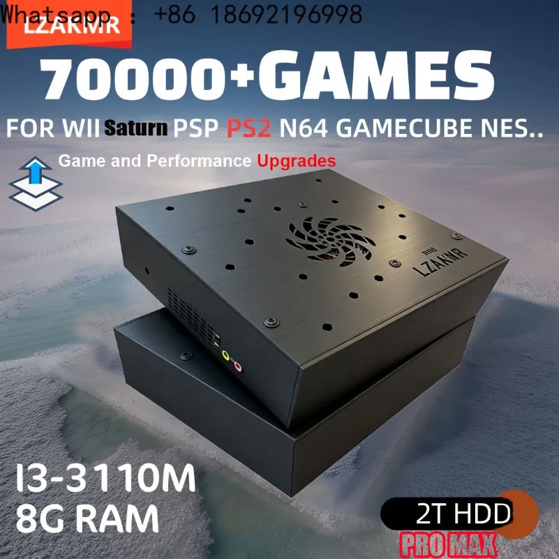 8GB RAM 2TB ROM Neues Upgrade Retro-Gaming-Gerät 70000+ Spiele für Wii 260 PS2 DC PSP GAMECUBE 2TB Vorinstallierte X8 Pro Konsole Windows 11 Image
