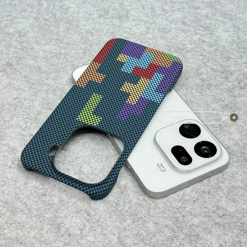 Per OPPO Find X9 Pro x9 Custodia alla Moda con Finitura Effetto Fibra di Carbonio, Cover in PC Texturizzata Delicata sulla Pelle per Oppo Find X9, Antiurto