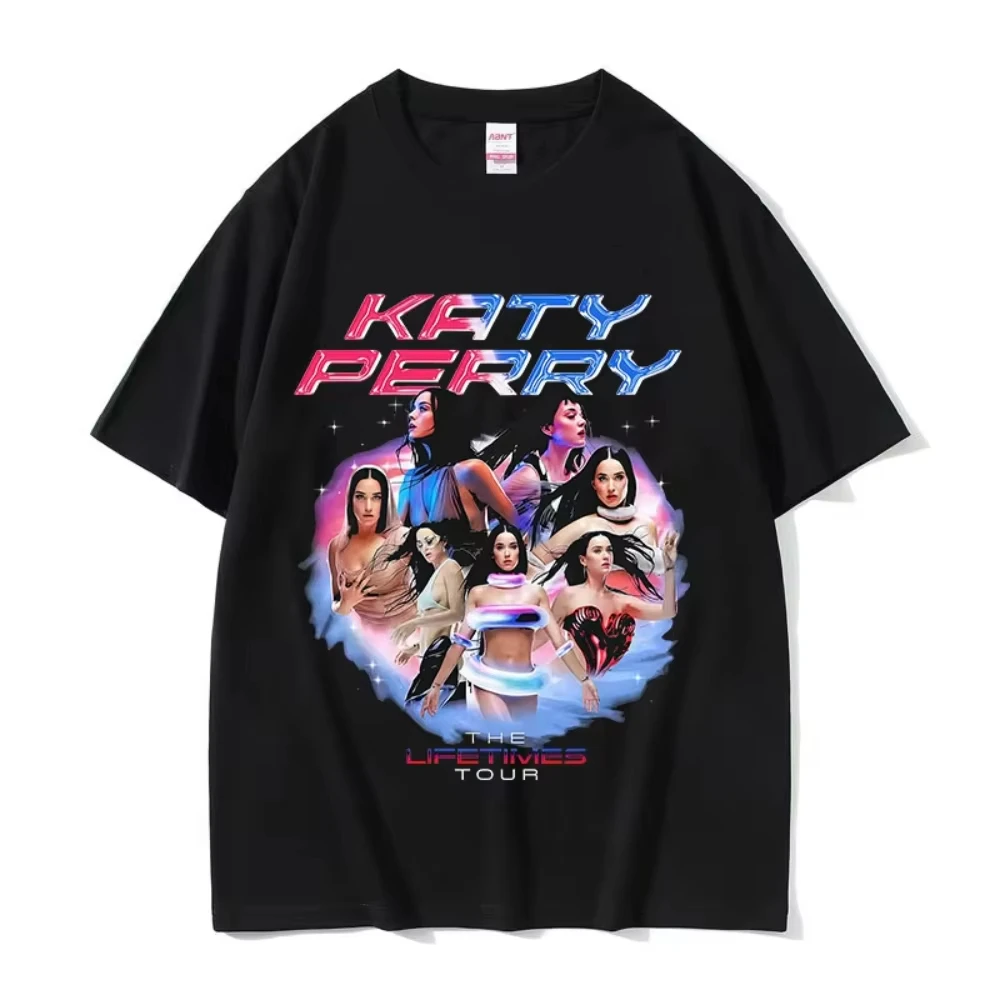 Katy Perry The Lifetimes Tour 2026 Grafik-T-Shirts für Männer und Frauen, Vintage-Mode, hochwertiges T-Shirt, ästhetisches Kurzarm-T-Shirt