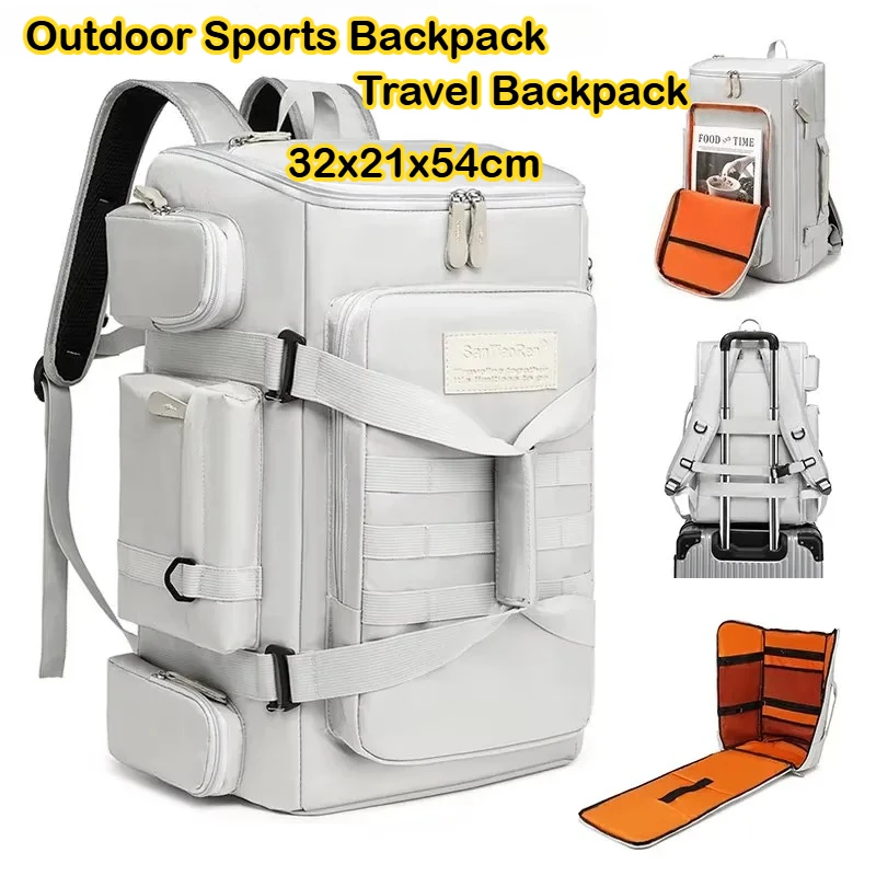 Sac à dos de sport et de voyage grande capacité, sac de sport à séparation humide/sec, sac à dos d'entraînement extérieur pour le yoga