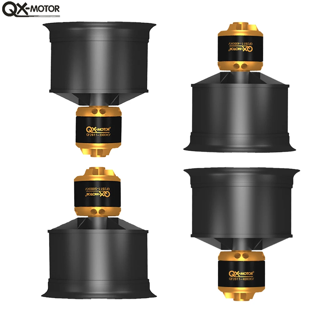 QX-MOTOR 50mm 12-Blatt EDF-Einheit QF2611 3300-5000KV CW CCW für RC-Jet-Flugzeuge Image