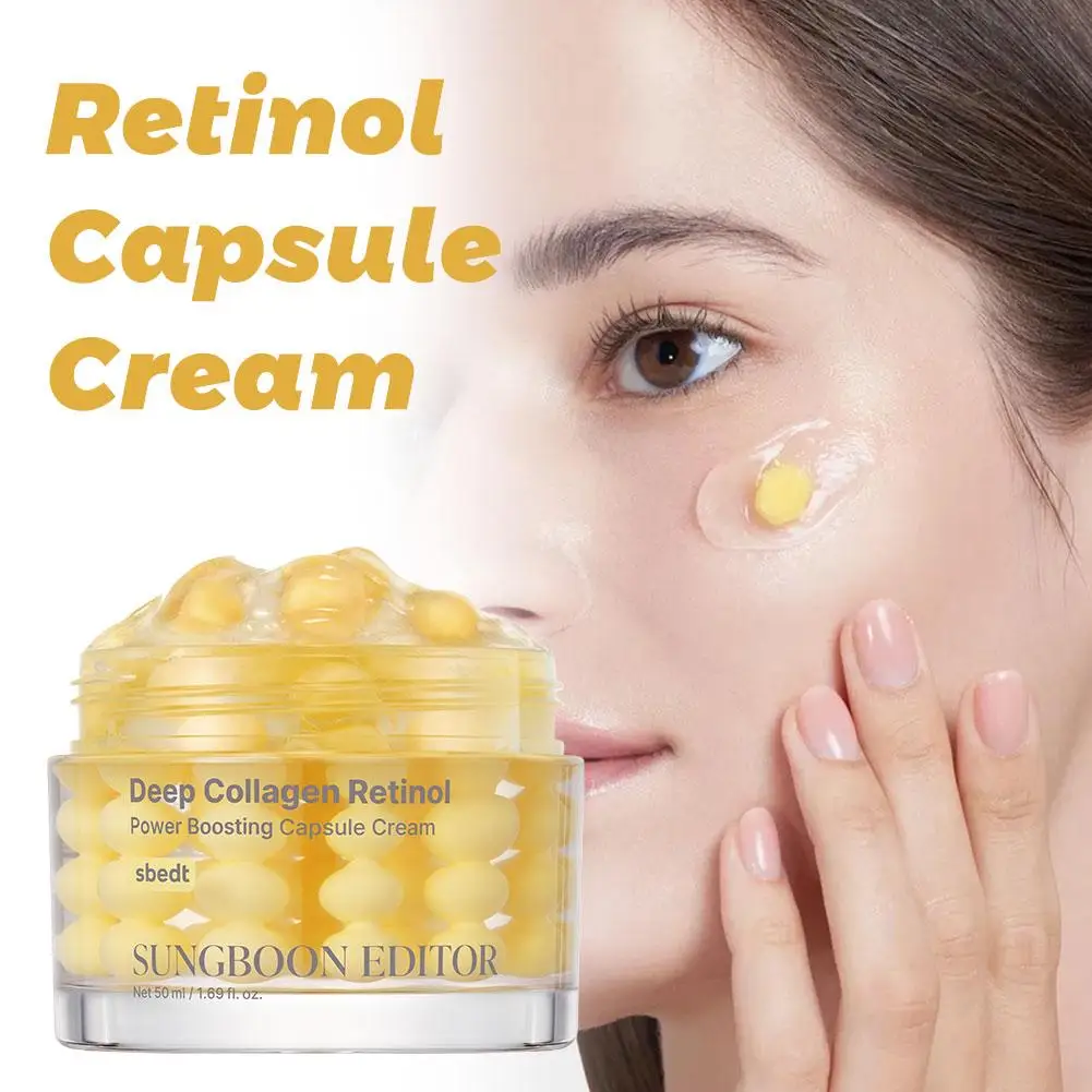 1-5 Stück Deep Collagen Retinol Power Boosting Kapselcreme, hohe Feuchtigkeit und Hautreparatur, verbessert die Hautelastizität und -strahlkraft Image
