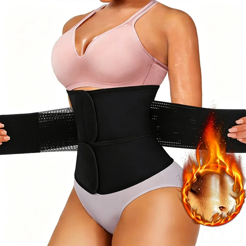Damen Taillengürtel Sauna-Gürtel zur Gewichtsreduktion Neopren Fettverbrennung Workout Taillenformer Bauchweg-Gürtel Schlankheitsgürtel Image