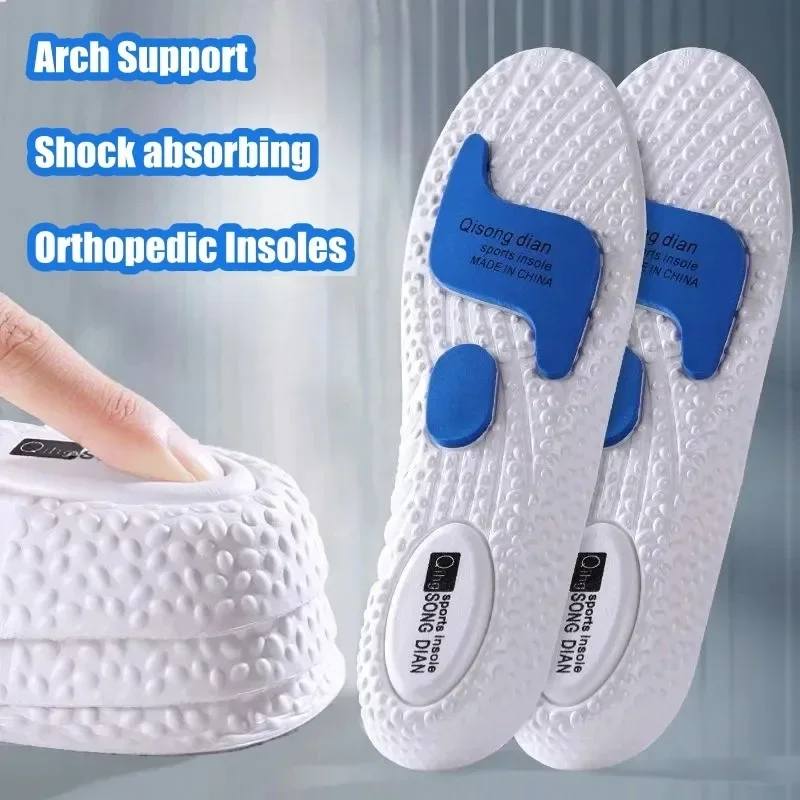 Sport-Laufschuh-Einlegesohle Stoßdämpfung Deodorant Atmungsaktive Einlage Polsterung für Männer und Frauen Orthopädische Plantarfasziitis Fußpolster Image