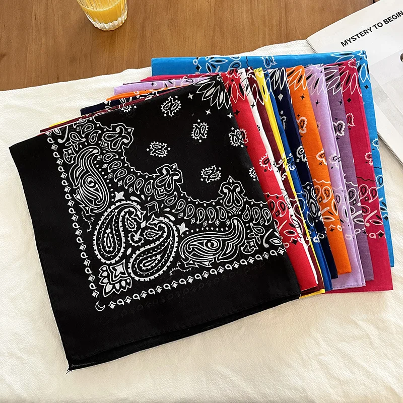 Das Neue Paisley-Baumwoll-Bandana Retro Hip-Hop Quadratischer Schal Unisex Hip-Hop Streetdance Mode Kopftuch Hals- und Haaraccessoires