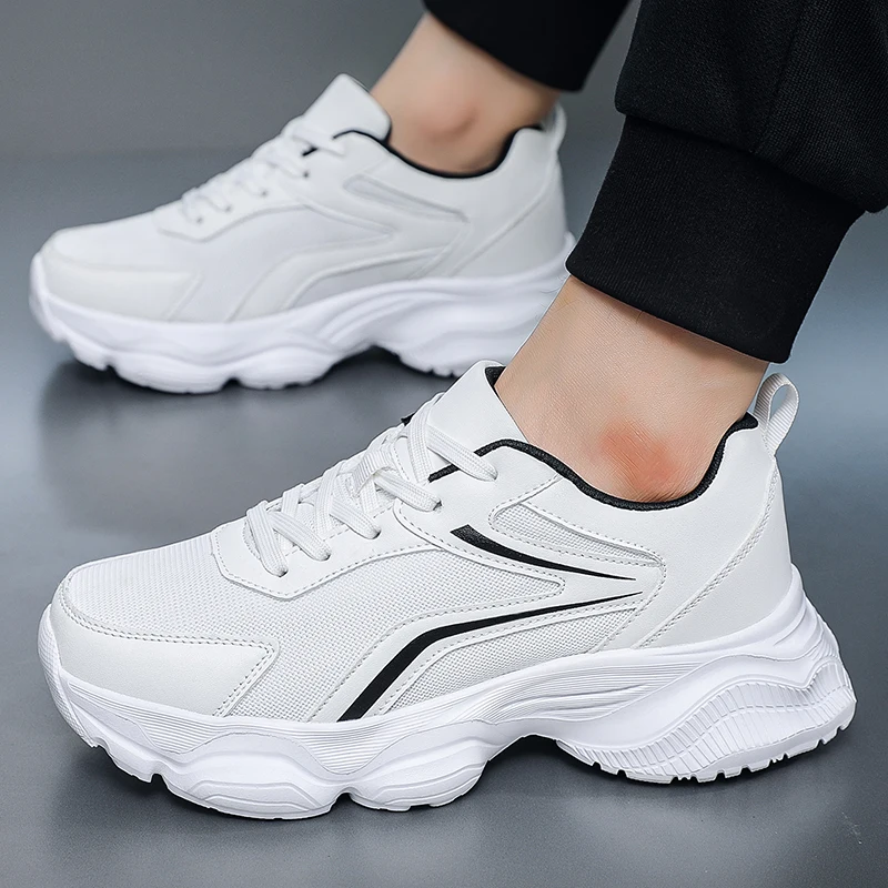 Höhenverstellbare Dad-Schuhe für Herren, Modell 2026, atmungsaktive Mesh-Freizeitschuhe mit versteckter Innenhöhenverstellung, Herrenschuhe in großen Größen, Sport-Freizeitschuhe