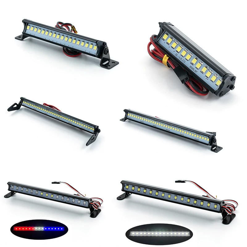 Rc Auto Dach Led Licht Bar Licht 53-149mm Suchscheinwerfer Für 1/10 Trxxas Trx4 Defender Trx6 G63 axial Scx10 D90 Rgt Yikong Crawler Image