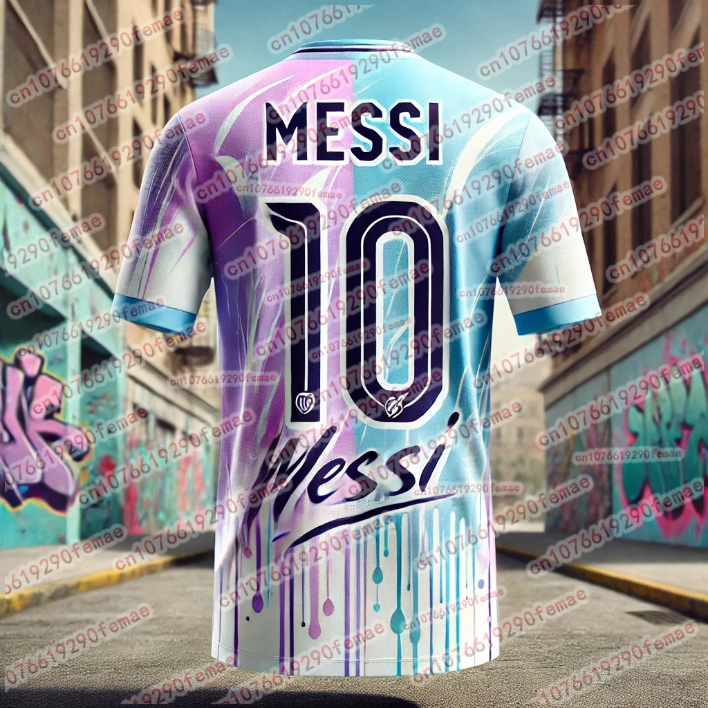 Sommerlicher Verkaufsschlager: Messi Fashion 3D-gedrucktes Herren-Fan-Gedenk-T-Shirt, atmungsaktives, schnell trocknendes Trikot für Outdoor-Sportarten Image