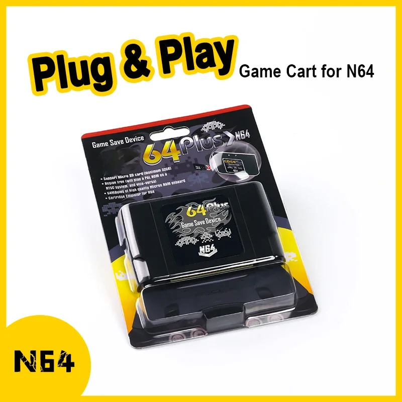 64 Bit Retro 340 in 1 Game Card For N64 Video Game Console Region Free NTSC and PAL Game Cartridge with Retail Box