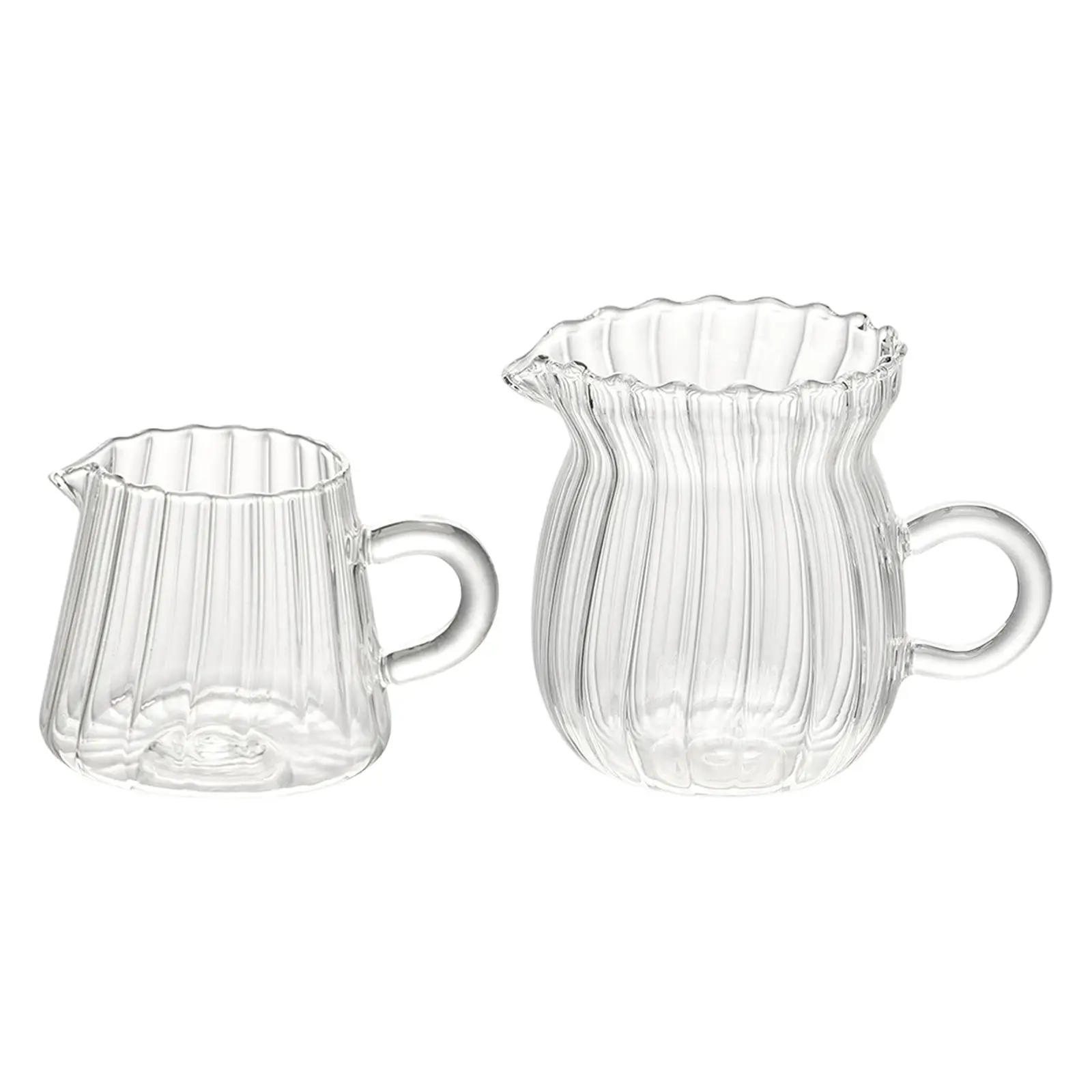 Glass Coffee Milk Jug Teapot Reusable Transparent for Cafe Household Kitchen