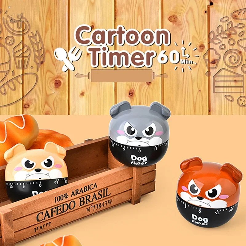Dessin animé chien minuterie mécanique appareil de Cuisine Gadget ensembles oeuf bouillant Cuisine compte à rebours Temporizador Cocina Minuteur Cuisine