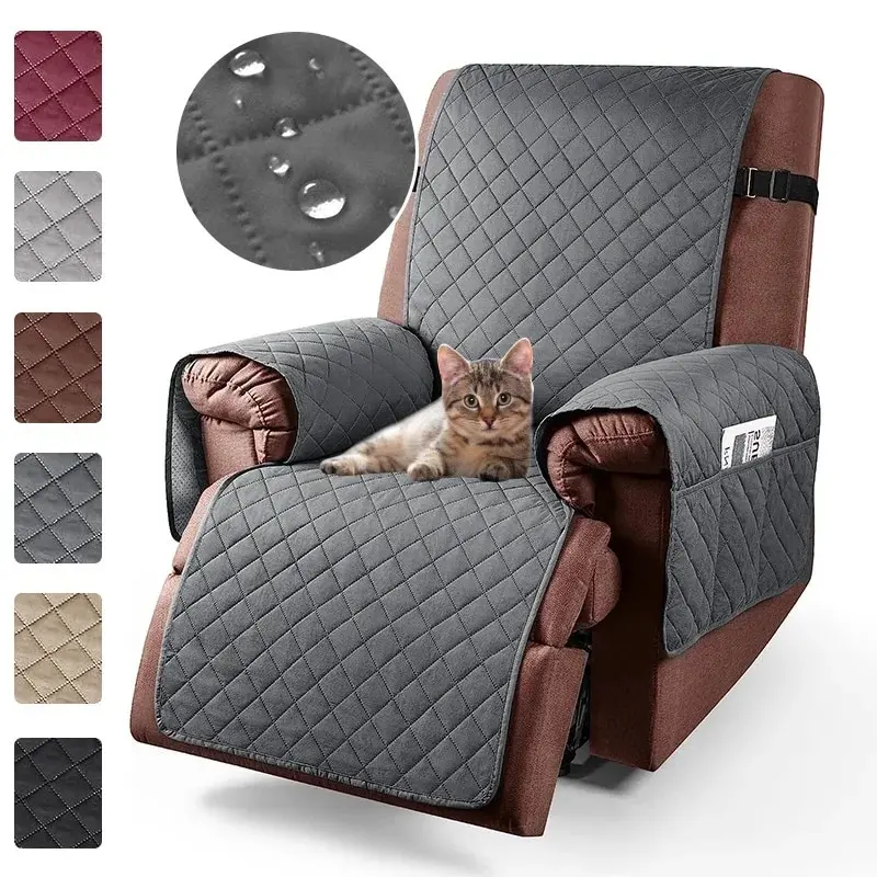 1-Sitzer Relaxsessel-Bezug, Sesselüberwürfe, Sofabezug mit verstellbarem Riemen, Möbelschutz für das Wohnzimmer