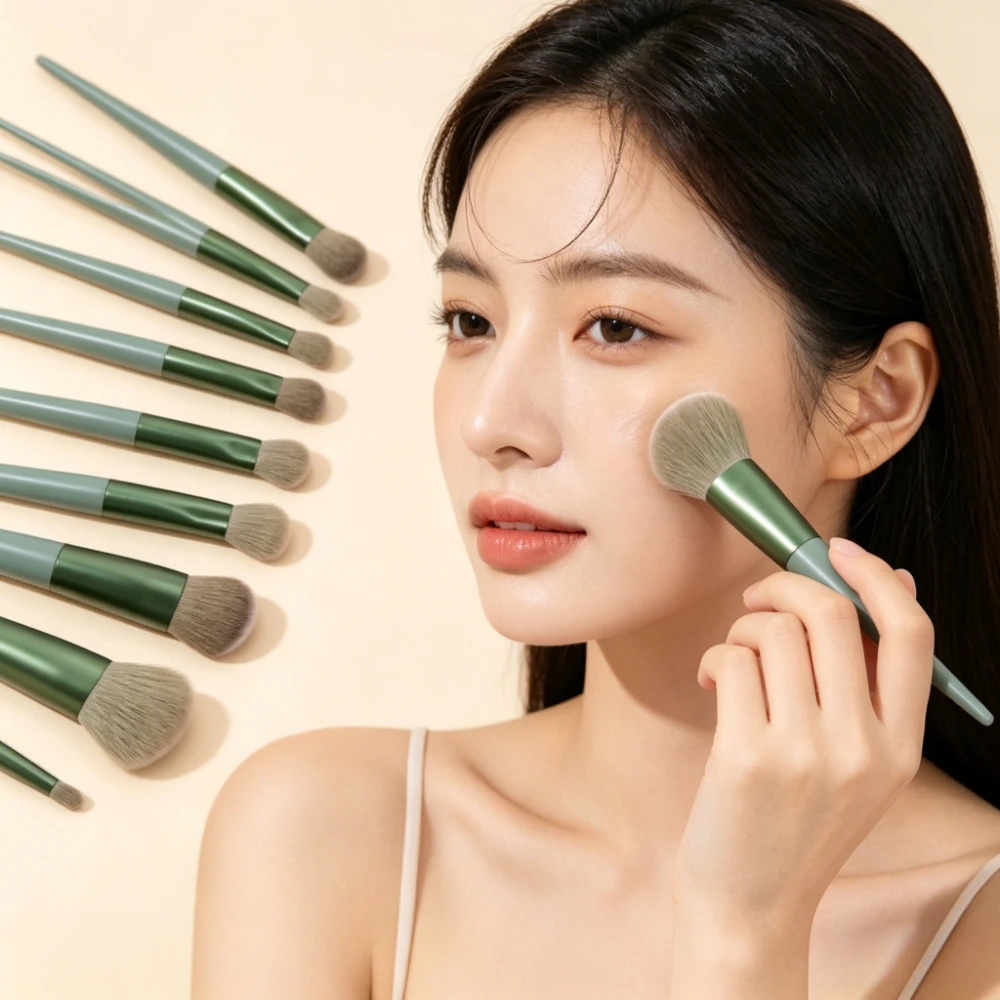 13-teiliges Make-up-Pinsel-Set aus weichen Fasern, ultraweiche Borsten, Foundation, Rouge, Lidschatten, Lippen, Concealer, Kosmetik- und Schönheitswerkzeuge Image