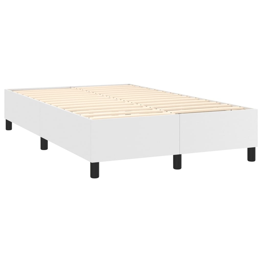 Décoshop26 - Lattenrost auf Beinen Bettgestell 120 x 200 cm weißes synthetisches Material TDL0207367 Image