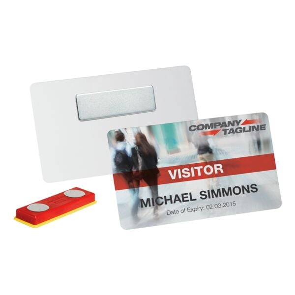 Durable Magnet-Set für Namensschilder 10 Stück mehrfarbig, 4x1.4 cm