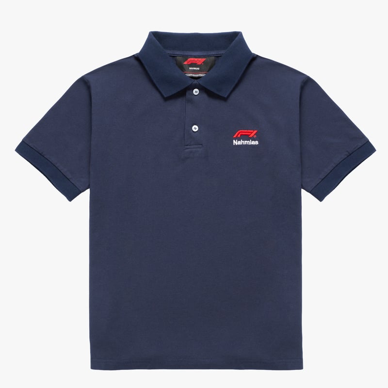 Polo unisexe NAHMIAS x F1 bleu marine - unisexe Taille: M