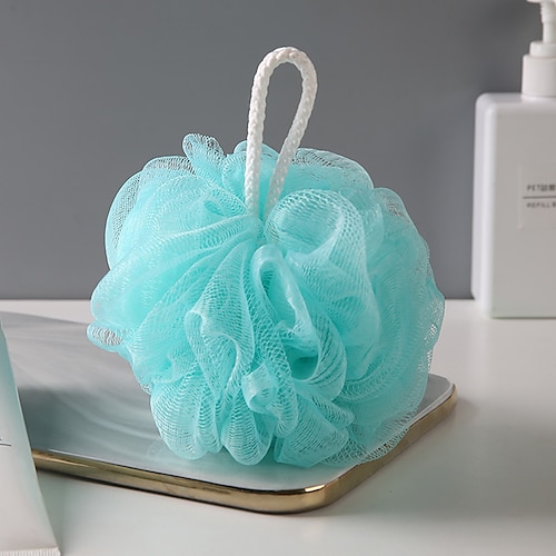 Set di 3 palline da bagno ultra morbide a forma di fiore, massaggiatore per la schiena, palla da bagno di alta qualità, non solubile, detergente per il bagno che genera schiuma per l'esfoliazione