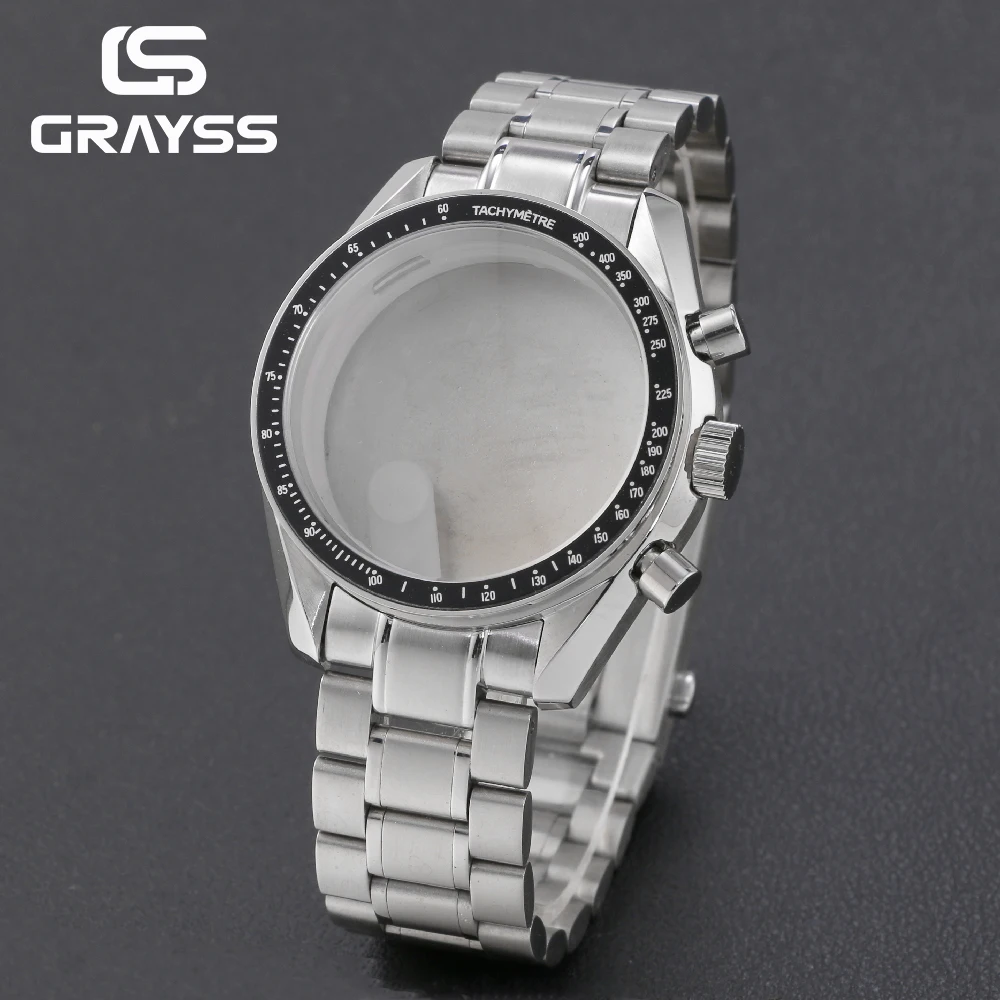 VK63 Gehäuse 39,7 mm für Speed Master Metallgehäuse Lünette Chronograph für VK63 Uhrenzubehör Uhrenteile Passend für 20mm Armband Image