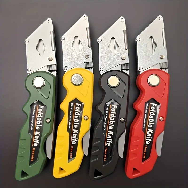 Multifunktionales Klappmesser-Werkzeugset, enthält 10 Klingen; Kunstmesser mit Schnellwechselklingen, ein vielseitiges Werkzeug für Heimwerker. Image