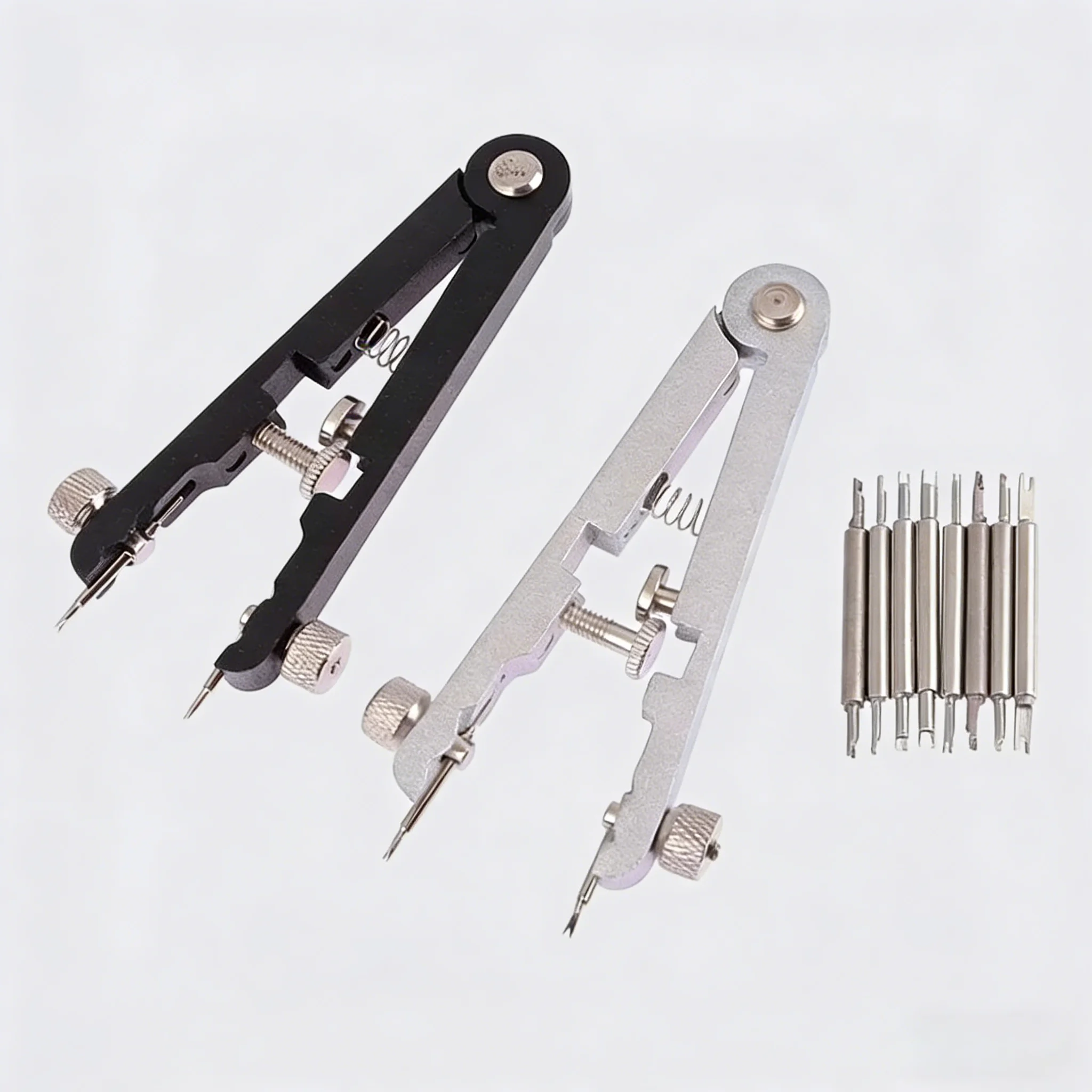 Kit d'outils de réparation de montres avec pince à barrettes, pince à épiler, outil de démontage de bracelet et outil de réglage de vis, module de réparation de montres, ensemble d'outils d'horloger