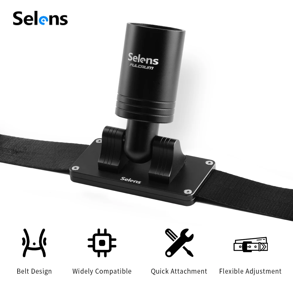 Selens Kamerazubehör Bundgurt Follow Focus Aluminiumring Taillengürtel Gurthalterung Verstellbare Action Camcorder Kamera Image