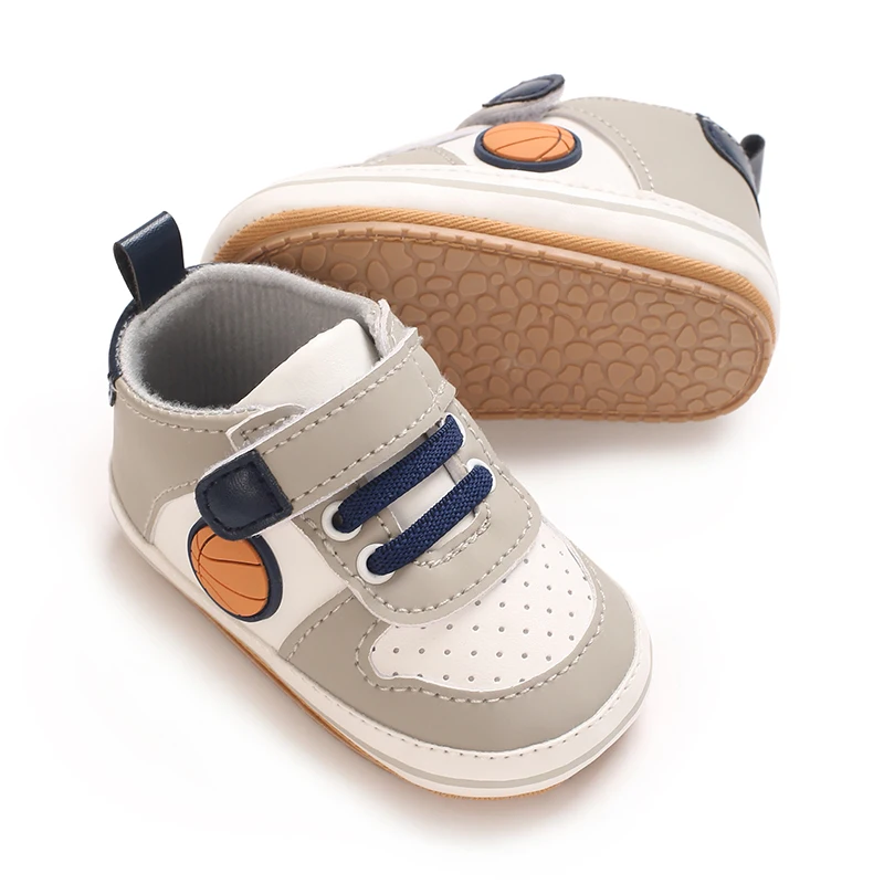 Modische koreanische Version von Sportschuhen für Herren und Damen, für den Innenbereich, weiche Gummisohle, rutschfeste Vorderschuhe, 0–18 Monate, Babyschuhe