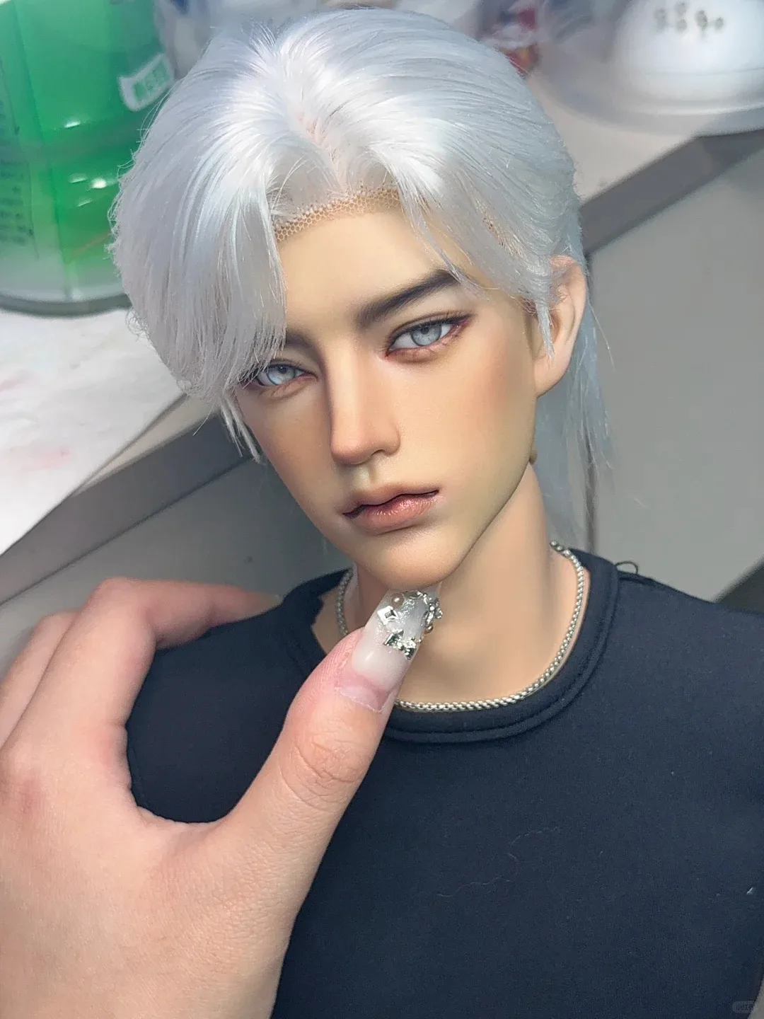 Neue SD BJD Puppe 1/3 68 cm Haut Körper Onkel Falao Hübscher Junge Braune Haut Hochwertiges Harz Spielzeug Geschenk Auf Lager Make-Up