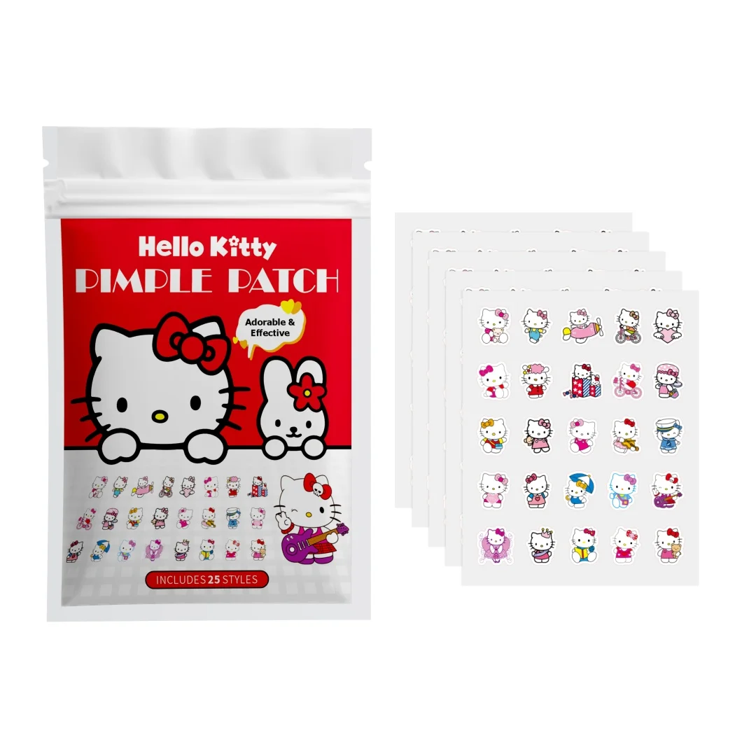 125 Stück Hello Kitty Akne-Pflaster, Hydrogel-Akne-Pflaster, Hautverdeckungspflaster Image