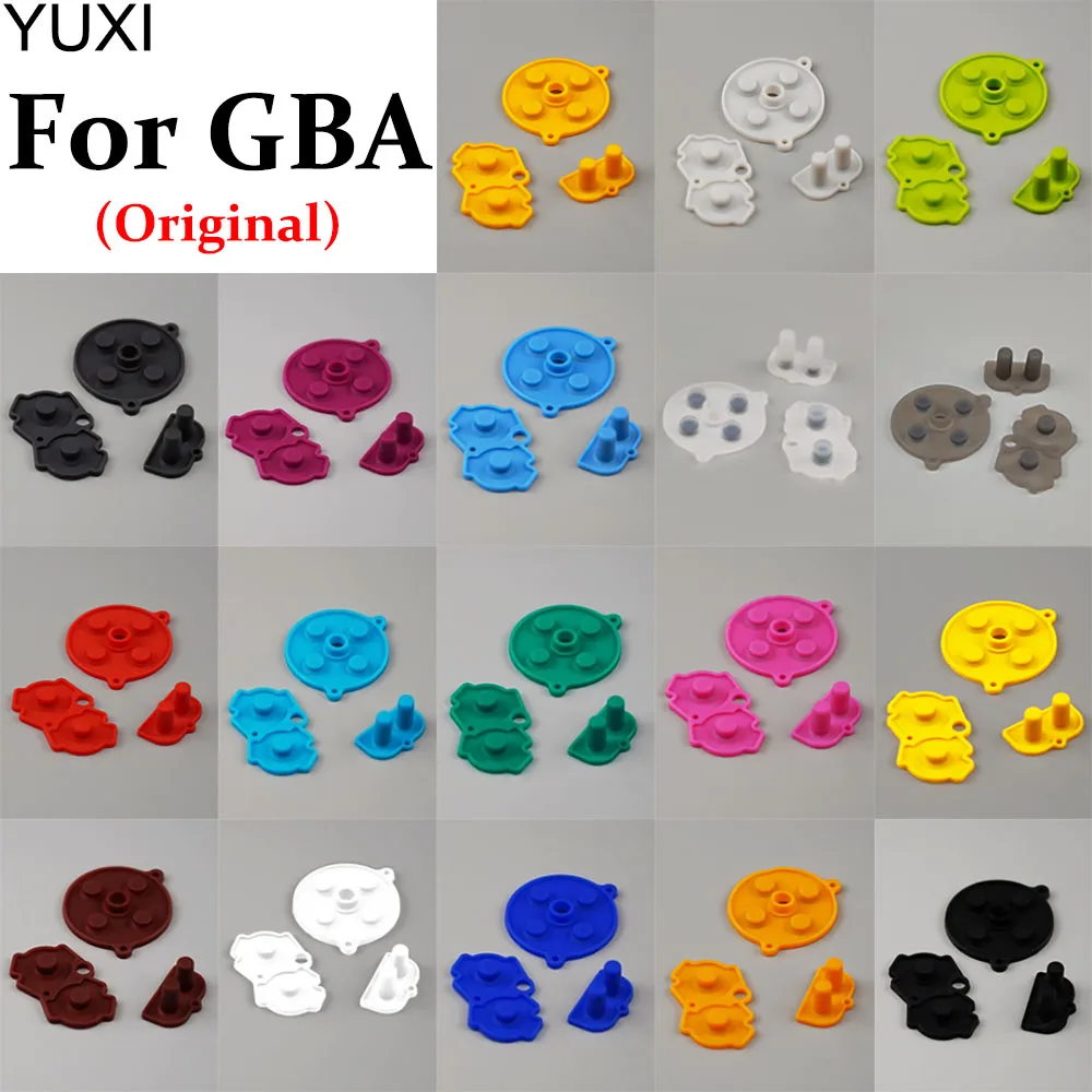 Original für gba leitfähiger Gummi knopf für Gameboy Advance-Tastatur A-B D-Pad Start wählen Tasten Spielkonsolen leitfähiges Pad Image