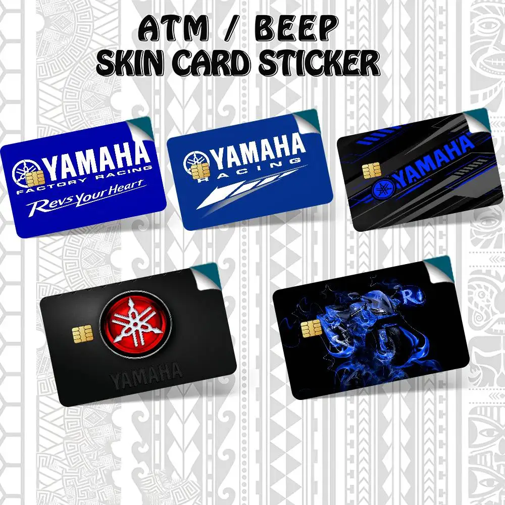 Autocollants pour moto Yamaha, motif carte de crédit K Bank, autocollants pour carte de transport en commun, décoration originale, imperméables, lot de 4 cartes.