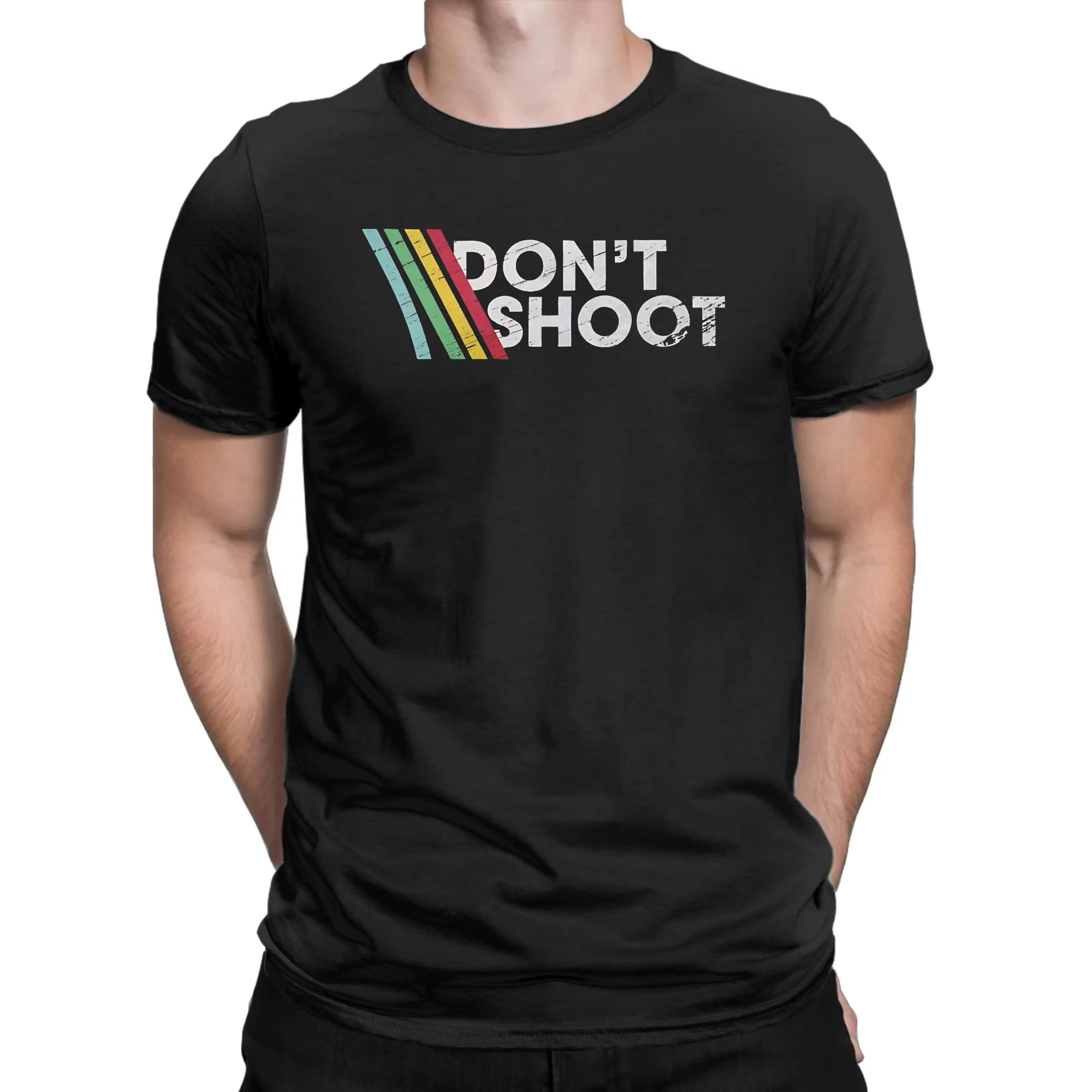 Vintage T-Shirt Beach DONT SHOOT Gaming Arc Raiders Hip Hop T-Shirts Baumwoll-T-Shirt für Männer Y2K Basic Kurzarm-Top-T-Shirts
