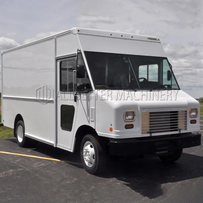 Allbetter Voll ausgestatteter elektrischer Imbisswagen, Verkaufswagen, Eiscreme, Kaffee, Bier, Bar, mobile Küche, Retro-Food-Truck zum Verkauf, USA Image