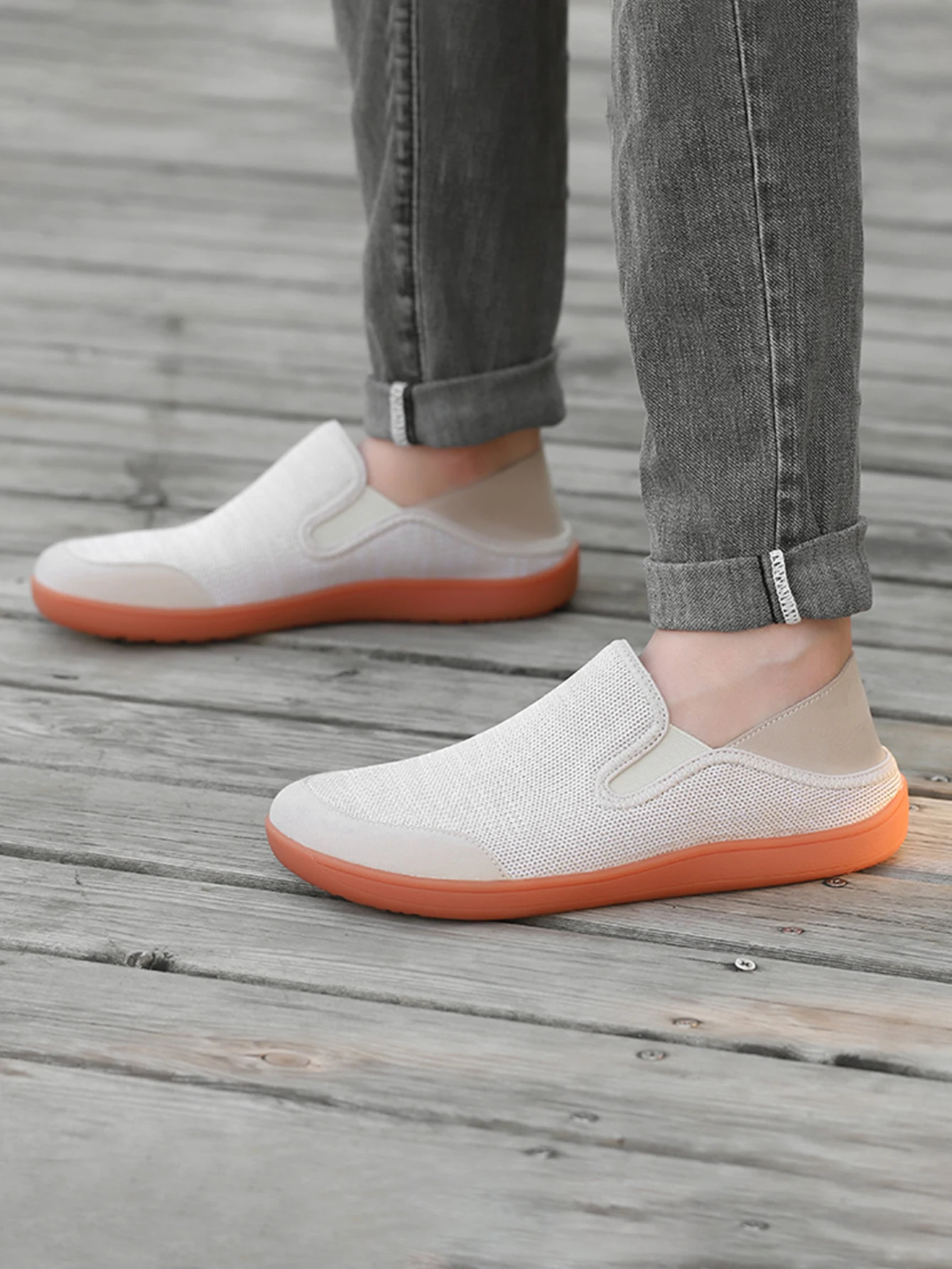 Barfuß-Minimalist-Schuhe für Herren, breite Barfußschuhe, lässige Wanderschuhe, Zero Drop Sole, bequeme Jogging-Schuhe, große Größe 36–46