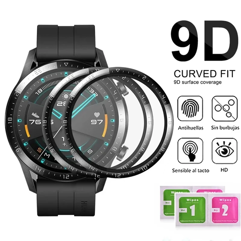 Weiches Glas für Huawei Uhr GT 3 2 GT3 GT2 Pro 46 mm 42 mm Runner Displayschutzfolie Schutzfolie Smart Watch Zubehör Riemen Image