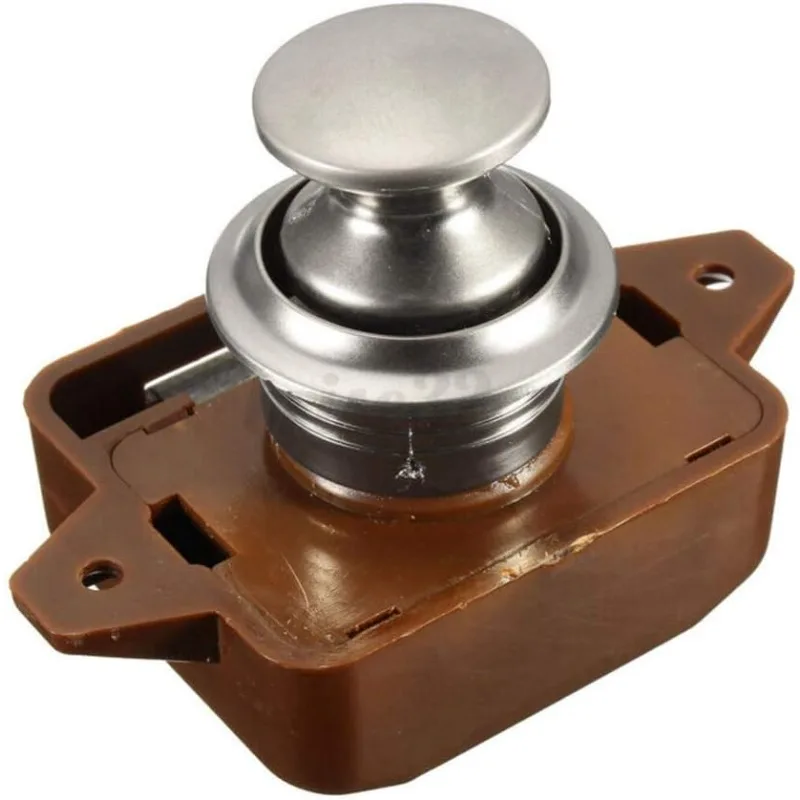 1 Stück 26mm RV Druckknopf-Verschluss, Schlüsselloser Camper-Auto-Druckverschluss, Schubladenverschluss für Möbelbeschläge Image
