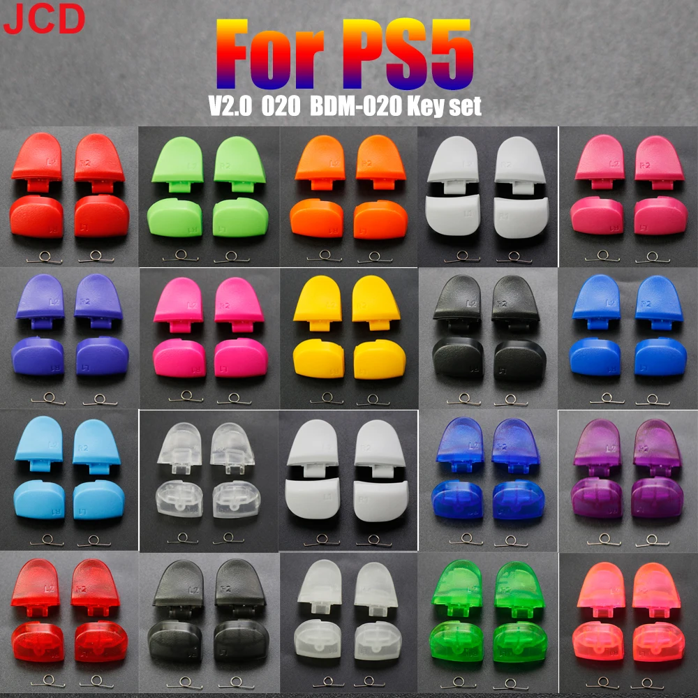 JCD Für PS5 Trigger Tasten L1 R1 L2 R2 Trigger Tasten Taste mit Feder Für PS5 V 2,0 BDM-020 Controller Ersatz teile Image