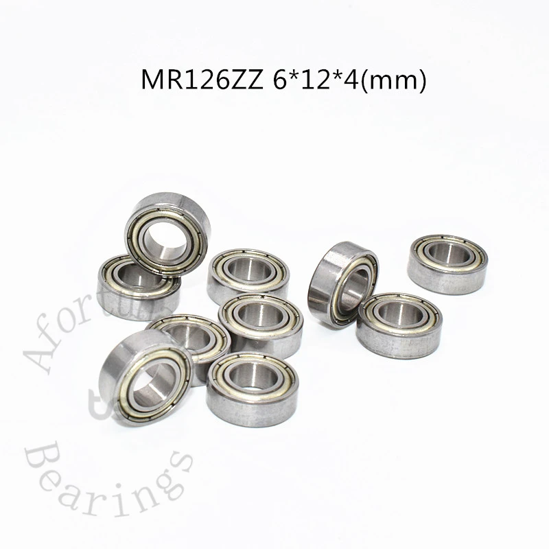 MR126ZZ 6*12*4(mm) 10PCS Metall Versiegelte Miniatur-Chromstahllager Image