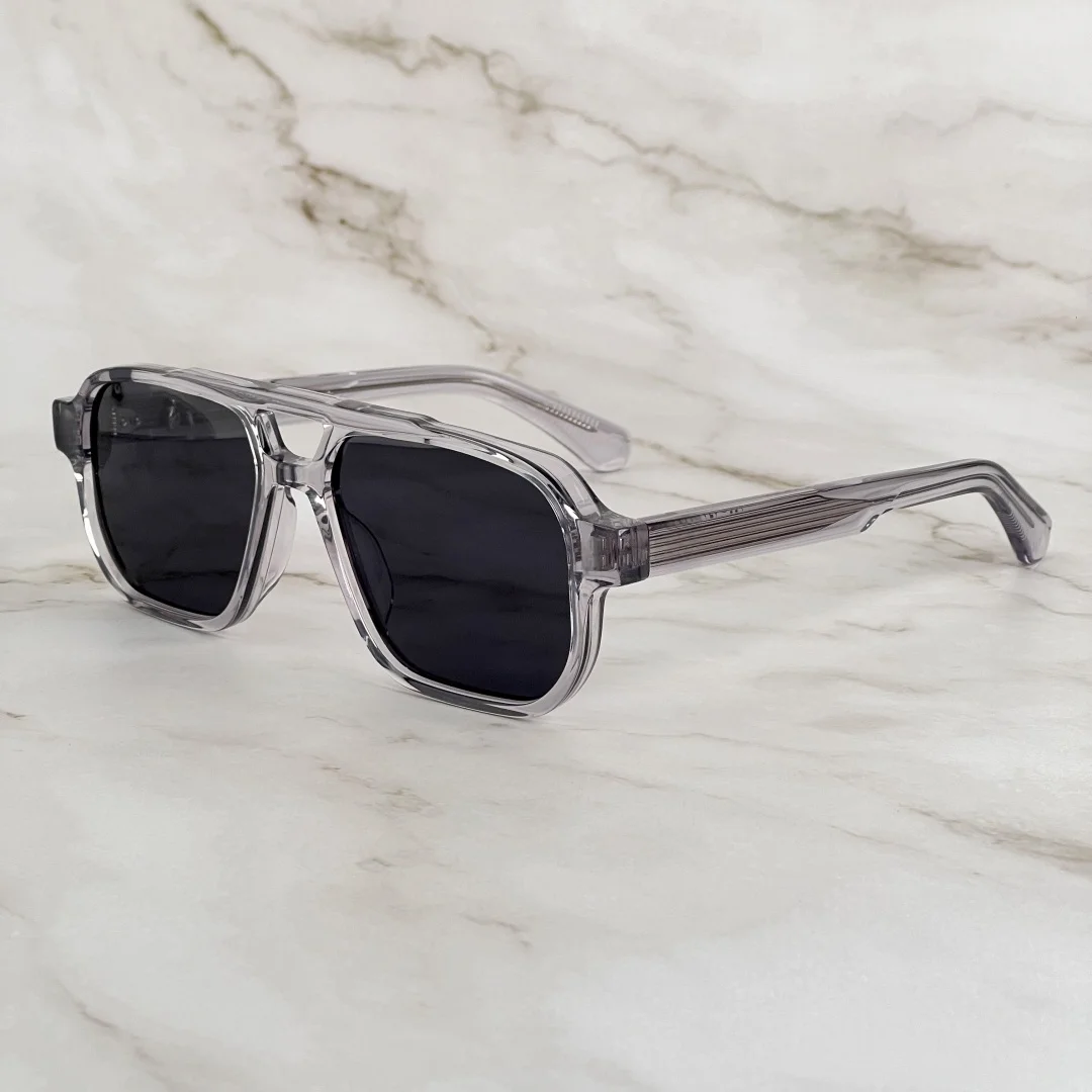EVANS Pilotensonnenbrille Unisex Acetat Luxus Designer UV400 Polarisierte Vintage Retro Outdoor Fashion Brillen Image