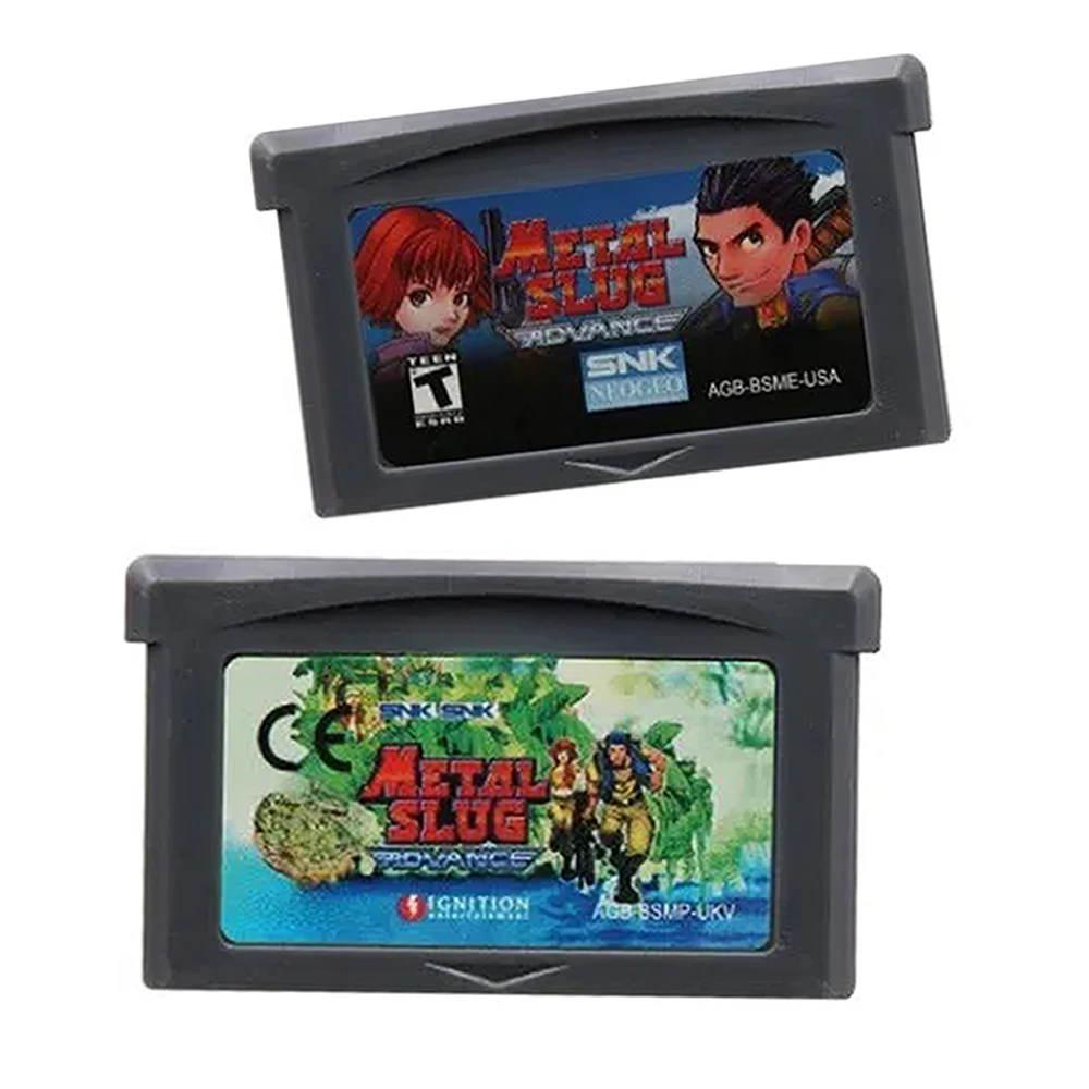 Metal Slug GBA-Karte, 32-Bit-Videospielkassette, Konsolenkarte für Metal Slug Advance für GBA USA EUR Version Image