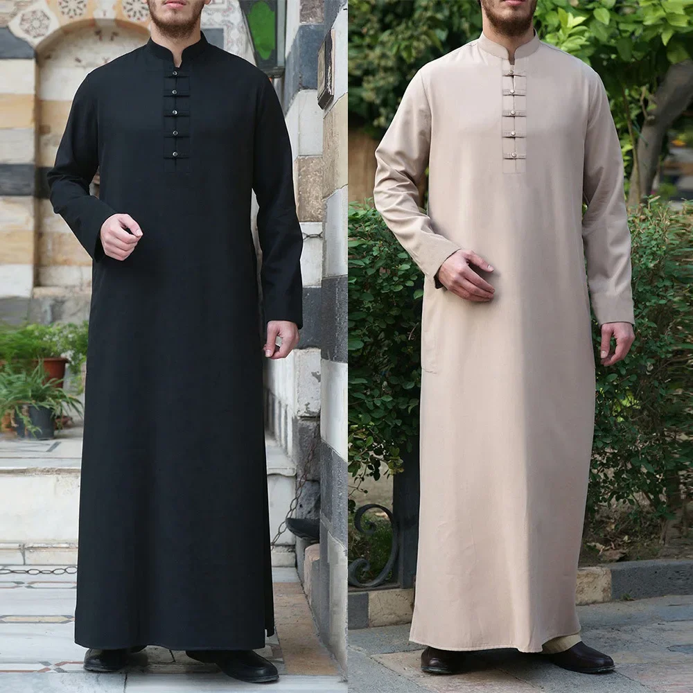 Muslimische abaya männer saudi arabien kleidung mode islamische kleidung eid mubarak Image