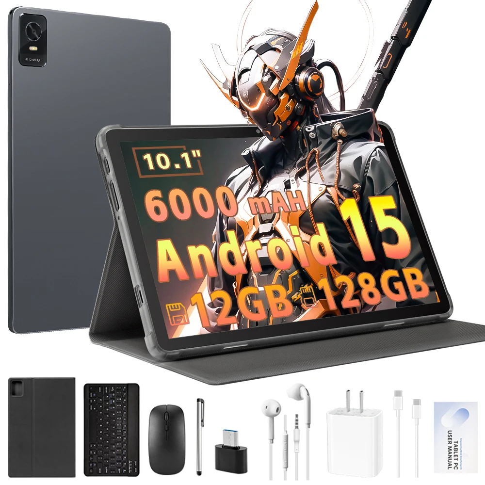 10,1 Zoll Ultra HD Incell Display Tablet-PC Helio G80 12GB+128GB 6000mAh Akku WiFi 6 Bluetooth 5.0 5+13MP Kamera Kinder-Tablet Image