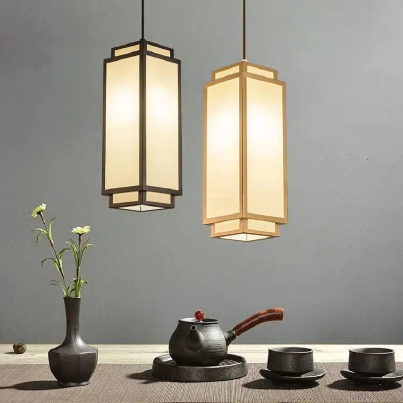 Neue Chinesische Anhänger lichter für Wohnzimmer Esszimmer Gang Eingang Stoff Leuchten für Decke Kronleuchter Moderne
