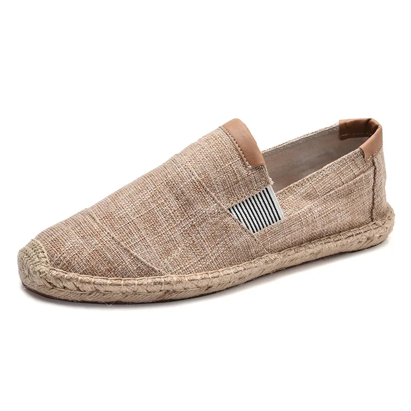 Herren Schuhe Beiläufige Männliche Atmungs Leinwand Schuhe Männer Chinesische Mode 2021 Weiche Beleg Auf Espadrilles Für Männer Müßiggänger Fahren Schuhe