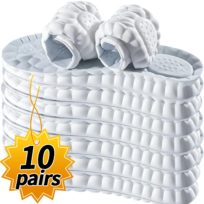 Atmungsaktive orthopädische Schuheinlagen, Memory-Schaum, Fußgewölbeunterstützung, schweißabsorbierend, Geruchskontrolle für Laufen, Gehen, Sport, Unisex-Einlegesohlen Image