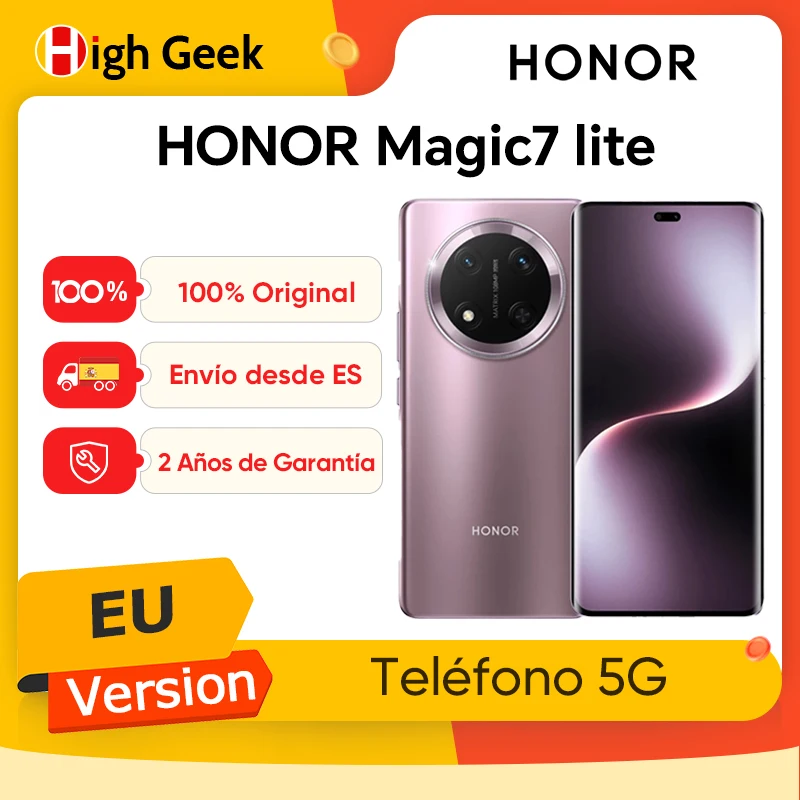 EU-Version Honor Magic7 Lite 6,78 Zoll AMOLED-Bildschirm 108MP Hauptkamera 6600mAh Snapdragon 6 Gen 1 Honor Magic 7 Lite Image