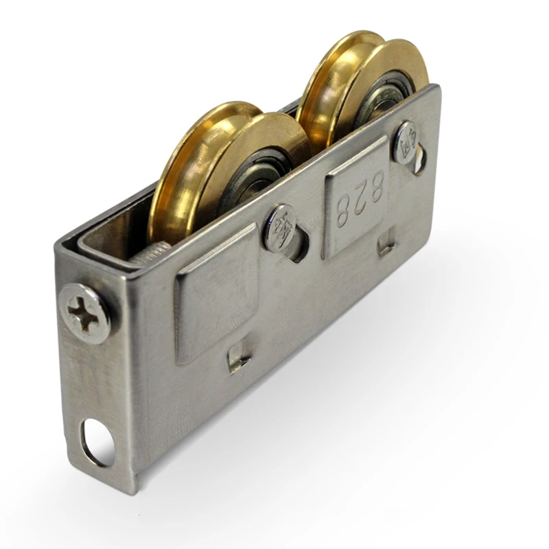 Kupfer schiebetür 828 Rolle einstellbar 31-36mm Tür-und Fenster riemens cheibe Schiebetür Rolle Fenster Hardware Zubehör