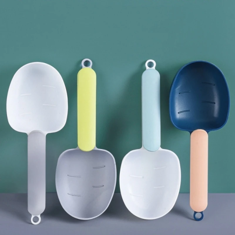 Cuillère multifonctionnelle pour aliments pour animaux de compagnie avec poignée à clip, cuillère à nourriture pour animaux, pelle à nourriture pour chiens et chats, cuillère portable en ABS épaissi
