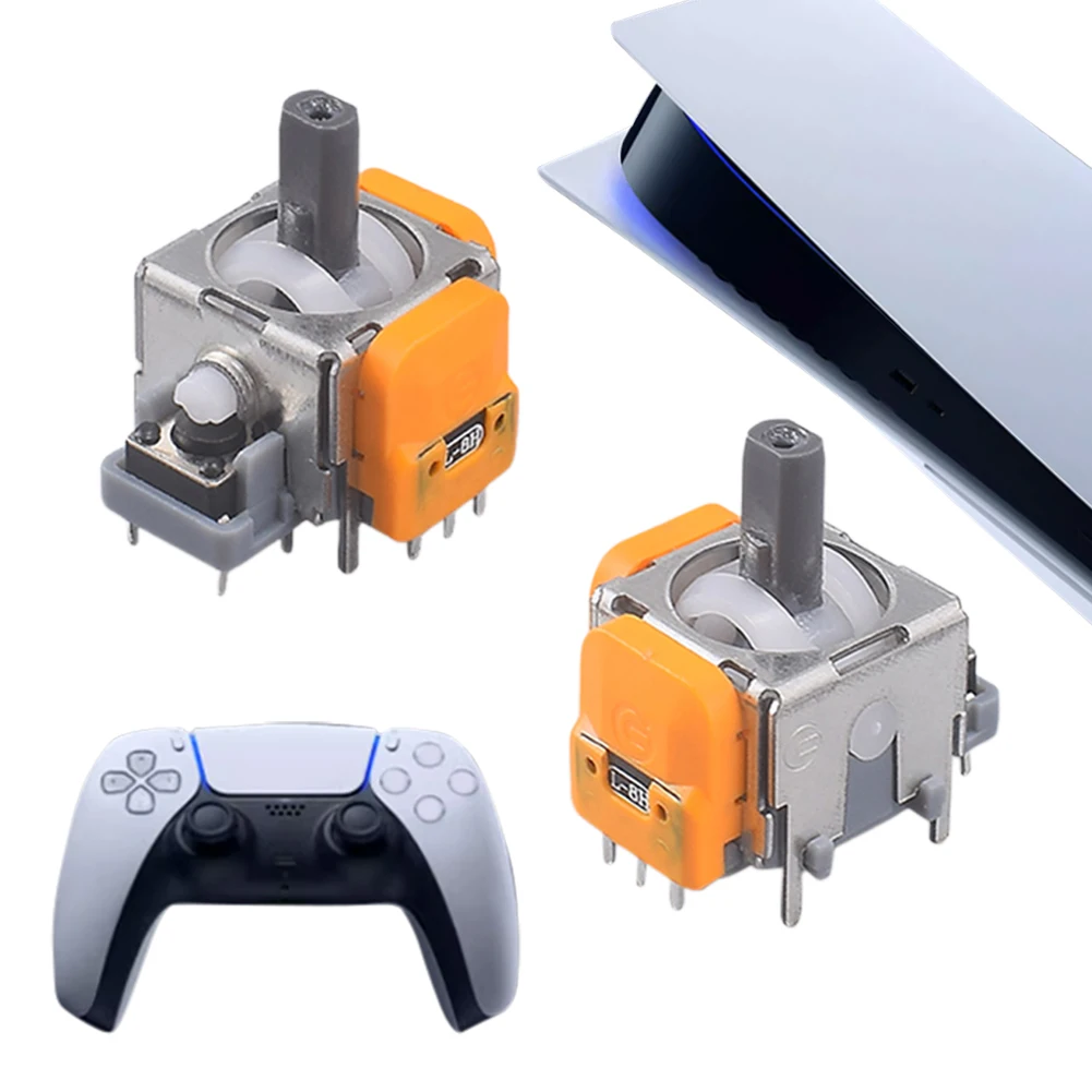 Module de joystick de manette de jeu, capteur de joystick de remplacement, sticks de pouce, module de bascule de joystick pour Switch Pro/PS4/PS5/Xbox (2 pièces)
