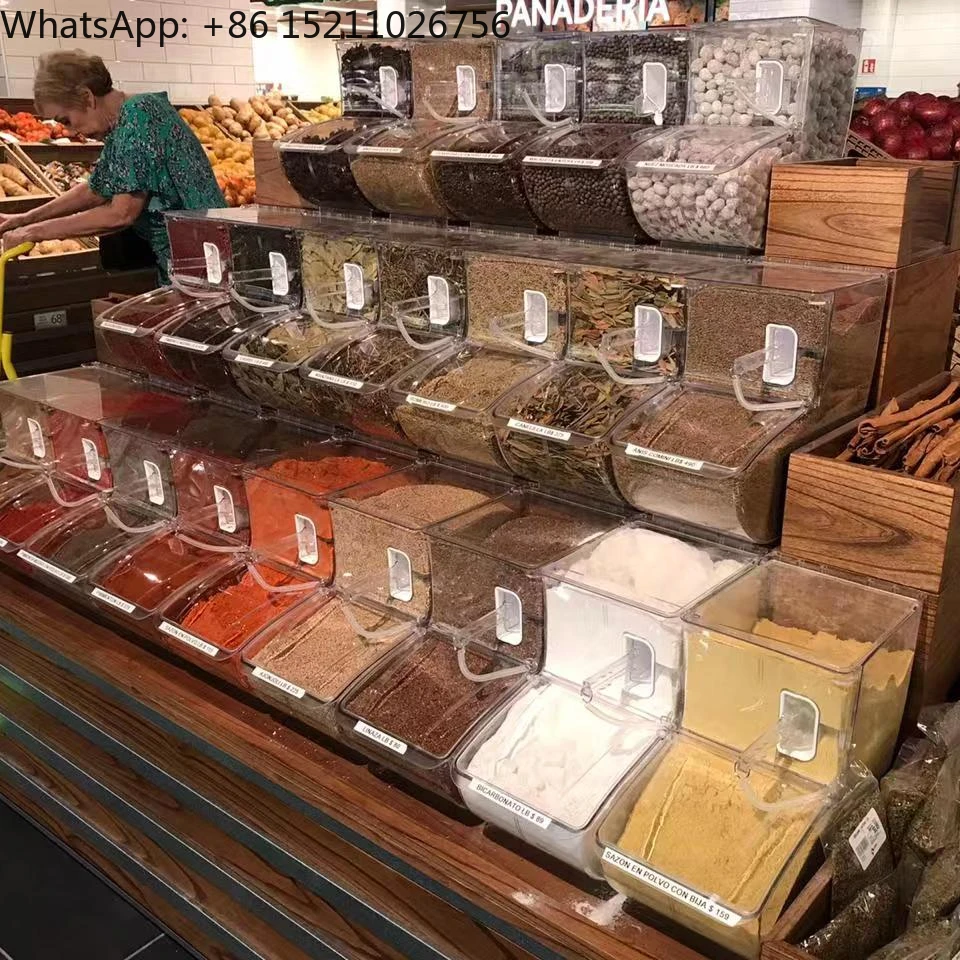 Nuts Foods Container Candy Bins für die Präsentation von Supermärkten und Lebensmitteln Image